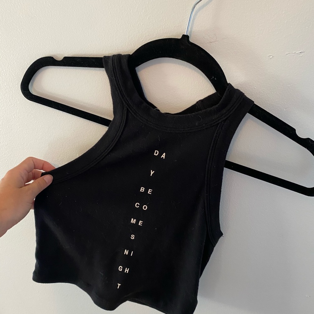 Black Crop Tank